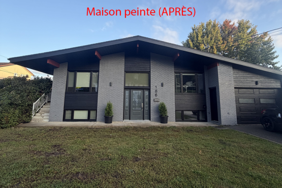 Maison brique peinte (après)