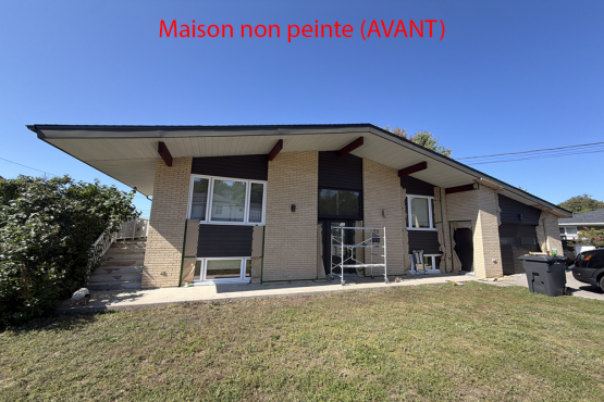 Maison brique non peinte (avant)